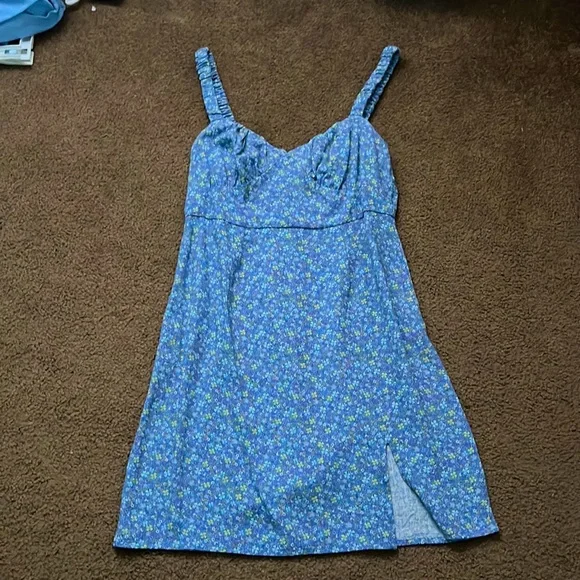 Aeropostale Dress, Purple and blue, floral, size medium